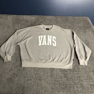 Vans Classic Gray Crewneck Baggy Sweater